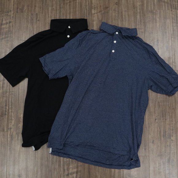 2x Short Sleeve Polo Shirts Kirkland Medium - Picture 1 of 3